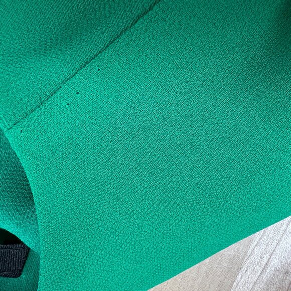 Zara Green Flowy Cape Blouse Layered Design Cut-Out Sleeves Size XS - Picture 9 of 11